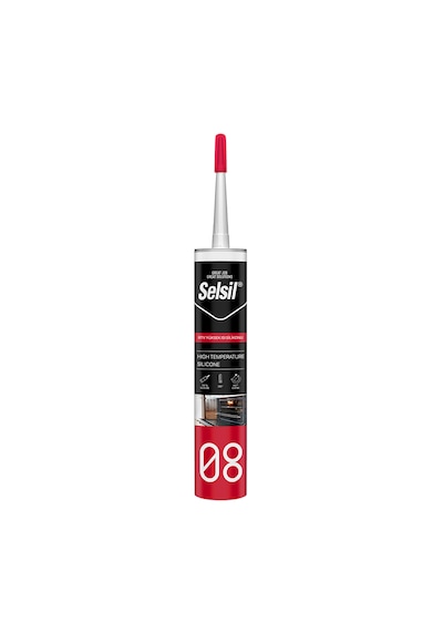 Selsil Ht Rtv Yüksek Isı Silikonu 280 Ml Kırmızı