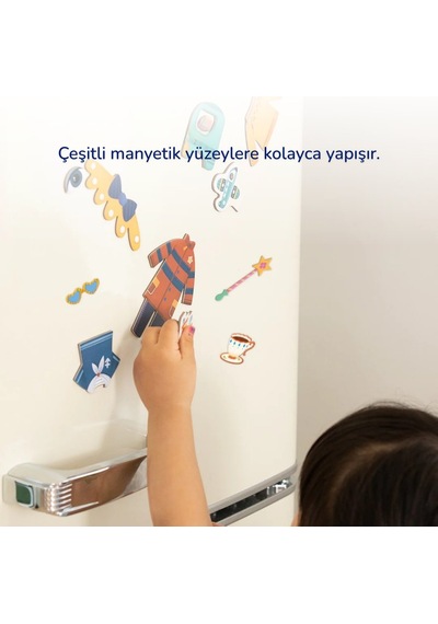 Manyetik Puzzle Şirin Kız Çok Renkli