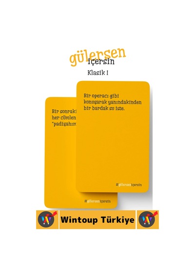 Oyun Eğlenceli Kız Erkek Grup Arkadaş Ortamı Komik Görev Ceza Kart Oyunu Gülersen İçersin-klasik 1