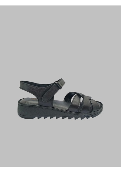 Pierre Cardin Pc-5131 Kadın Deri Sandalet Siyah