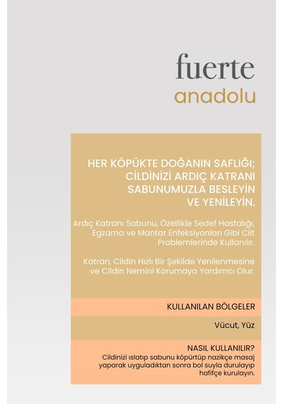 Fuerte Anadolu Doğal Ardıç Katranı Sabunu 150 G