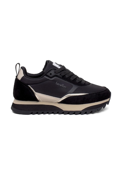 United Colors Of Benetton Benetton Bnı-11133 Kadın Klasik Sneaker Siyah Siyah