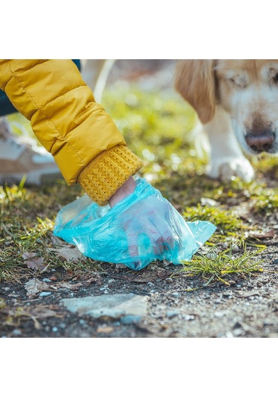 Tech 360'li Kedi Köpek Kaka Poşeti, 24 Rulo, Yırtılmaz Ve Sızdırmaz Evcil Hayvan Dışkı Torbası, Çevre Dostu Eko Paket, Kedi Köpek Dış Mekan Temizlik Poşeti