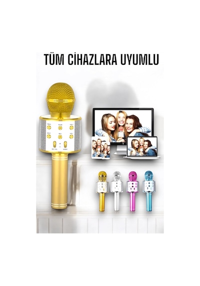 Hubrendy Tekno Taşınabilir Bluetooth Karaoke Mikrofon: Hafıza Kart Girişli, Etkileyici Performans
