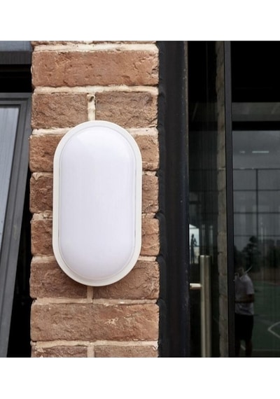 Horoz Aydos 20w Oval Beyaz Led Nem Su Geçirmez Banyo Bahçe Modern Tavan Lambası Beyaz Işık Modern Tavan Lambası Beyaz