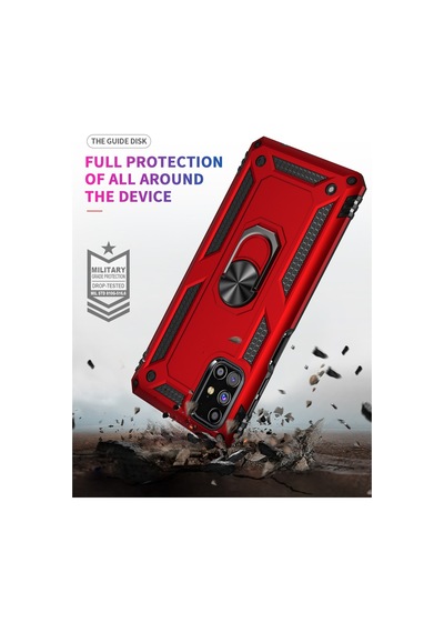 Samsung Uyumlu Galaxy M51 Kilif Zirhli Miknatisli Standli Tank Kapak 399067527