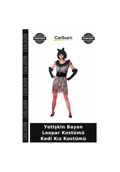 Yetişkin Bayan Leopar Kostümü Kedi Kız Kostümü Senlik Ürünü Kadim Giysi Alisilmadik Tarz Siyah