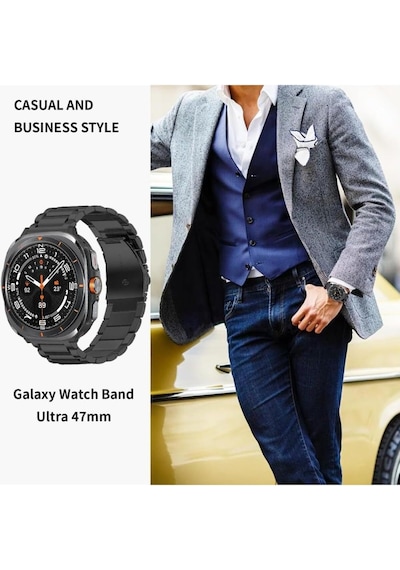 Samsung İle Uyumlu Galaxy Watch 7 Ultra 47mm Kordon Klipsli Metal Kordon 04 +kısaltma Aparatı Çok Renkli Samsung İle Uyumlu Galaxy Watch 7 Ultra 47mm Kordon Klipsli Metal Kordon 04 +kısaltma Aparatı Çok Renkli