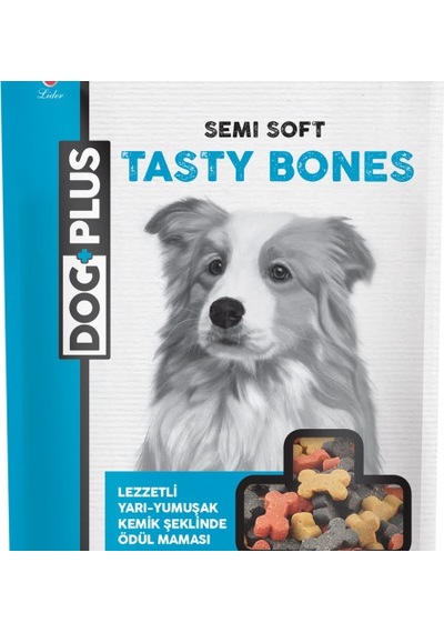 Dogplus Lezzetli Yarı - Yumuşak Kemik Şeklinde Köpek Ödül Maması 180 Gr