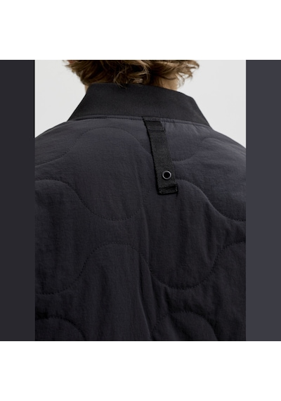 Jack & Jones Erkek Beyzbol Yaka Uzun Kollu Puffer Mont - Axel - 12298748 Siyah