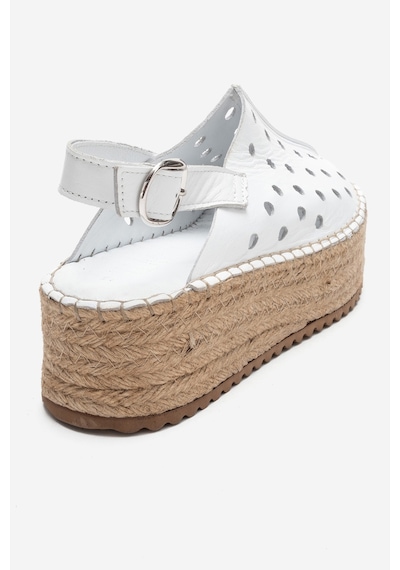Luvishoes Fraga Beyaz Cilt Hakiki Deri Kadın Hasır Dolgu Taban Sandalet Beyaz Luvishoes Fraga Beyaz Cilt Hakiki Deri Kadın Hasır Dolgu Taban Sandalet Beyaz