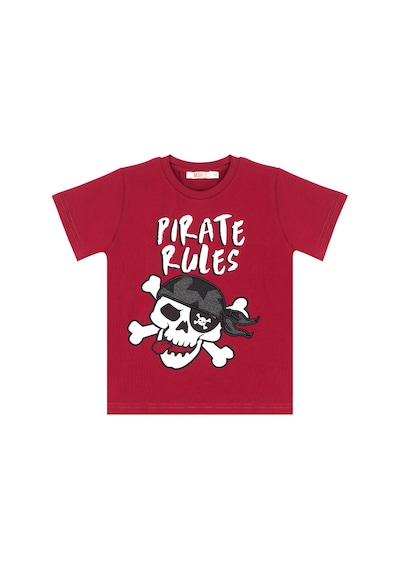 Korsan Kuralı Erkek Çocuk T-shirt Kapri Şort Takım