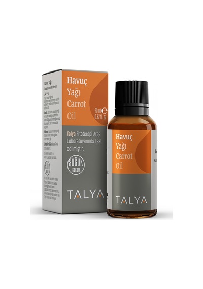 Talya Soğuk Sıkım %100 Saf ve Doğal Havuç Yağı 20 ML