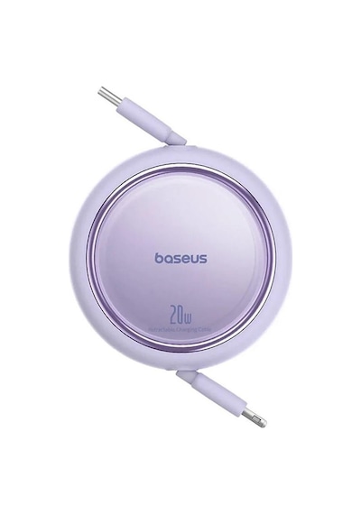 Baseus Free2pull Mini Makaralı Type-c To Lightning 20w Kablo 1 Mt Mor