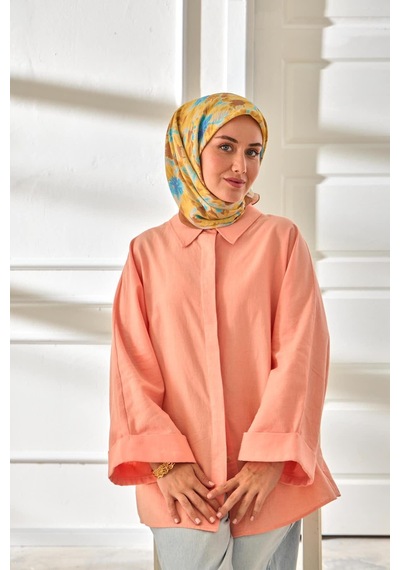 Silk Home Velora Eşarp 161001-47 Kahverengi, Gök Mavi, Bebe Mavi, Hardal