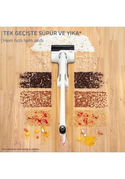 Tefal X-Clean 10 GF7540 Islak Kuru Şarjlı Dikey Süpürge