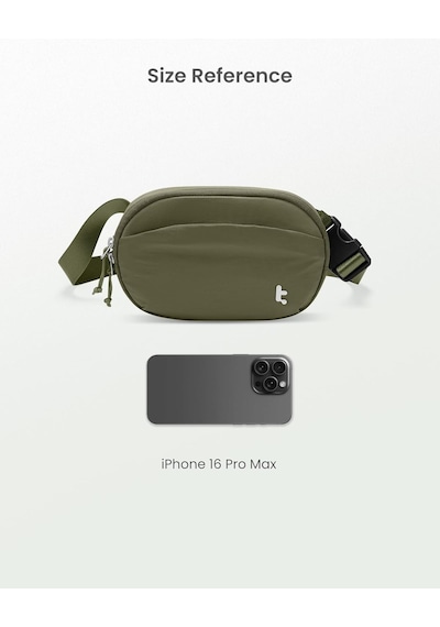 Tomtoc Kadın Bel Çantası/hip Bag Rfid Korumalı, 1,5 L Küçük Sling Çok Renkli