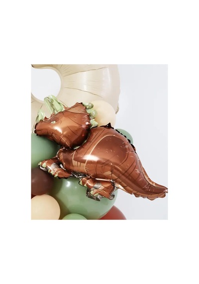 Dinozor Folyo Balon Triceratops Dinazor Balon Doğum Günü Balonu 110cm Çok Renkli