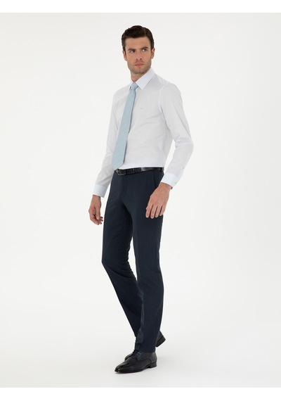 Cacharel Açık Mavi Slim Fit Pamuk Klasik Gömlek Denım