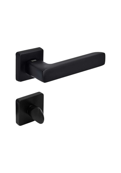 Sese Mira Modeli Rozetli Wc Kapı Kolu Siyah 200-207r-02-02