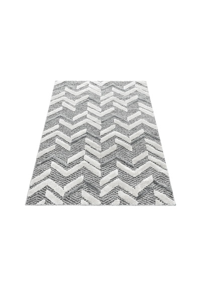 Modern İskandinav Yumuşak Bukle Kabartmalı 3d Dalgalı Motif Halı Gri Oturma Odası Salon Mutfak Halı