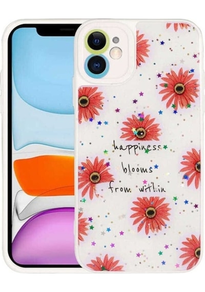 Apple Uyumlu iPhone 11 Kılıf Kamera Korumalı Sert Desenli Zore Pami Kapak NO6