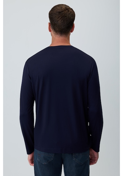 Morven Erkek Lacivert Bisiklet Yaka Rayon Sweatshirt 27ks063001200 Lacivert