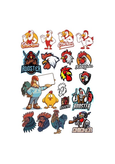 Horoz Sticker Set-2 18 Parça Telefon, Tablet, Defter, Laptop Sticker