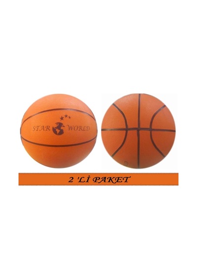 2 Adet 7 Numara Basketbol Topu World Turuncu