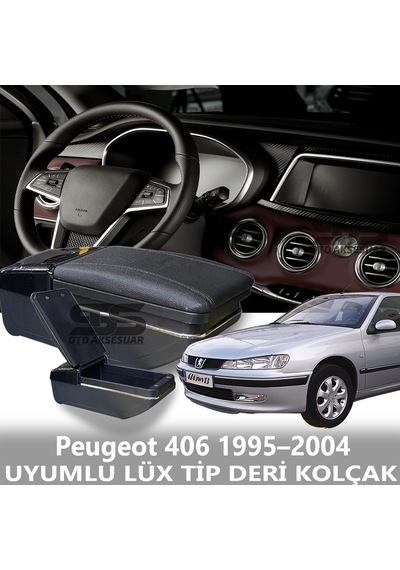Peugeot 406 1995 2004 Uyumlu Premium Deri Kol Dayama Kolçak Lüx Tip