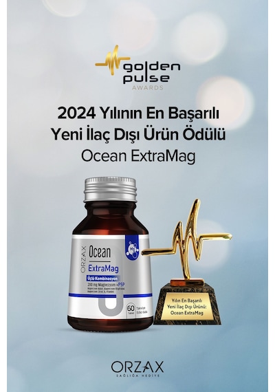 Extramag Üçlü Kombinasyon Magnezyum 200 Mg Takviye Edici Gıda 60 Tablet