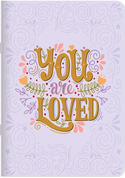 A4 Çizgili Spiralli Motto Defter - Mor Mor