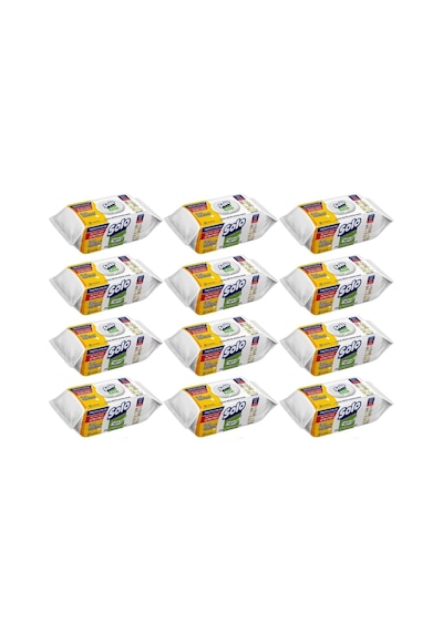 Yüzey Temizlik Havlusu - Mendili 100 Yaprak Limon & Portakal Tazeliği 12 Li Set 1200 Yaprak Diğer