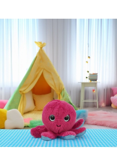 Güzel Gözlü Ahtapot Peluş 15 Cm 62403 Pembe