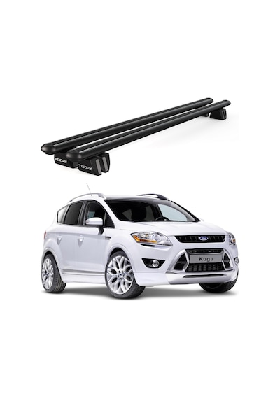 Pençe Ford Kuga Ara Atkı 2012-2019 Uyumlu Siyah Ara Atkı Port Bagaj Tavan Barı