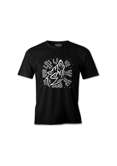 Viking Logo - Kurt Siyah Erkek Tshirt