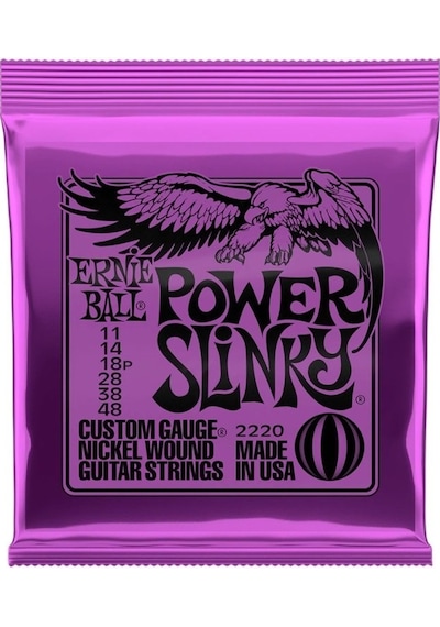 Ernie Ball P02220 Elektro Gitar Teli Power Slinky 011 Set