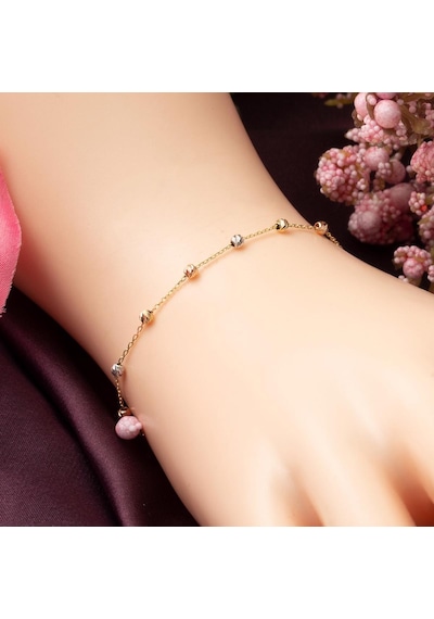 Top Altınlı 14 Ayar Zincir Bileklik BLBLU14K4859 Sarı Altın