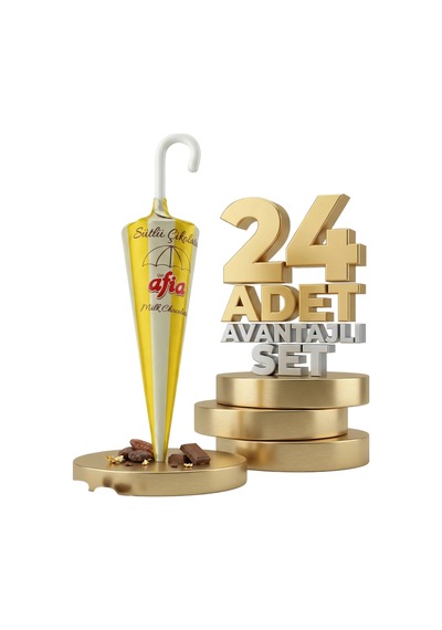 Afia Şemsiye Çikolata 24x25 Gr