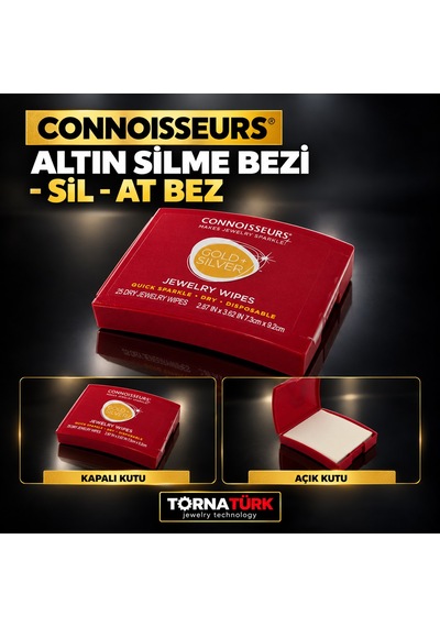 Connoisseurs Altın Silme Bezi - Sil - At Bez Beyaz
