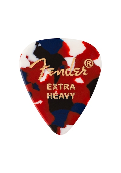 Fender 1980351250 Classic Celluloid Confetti 351 Shape Extra Heavy Gitar Penası 12'li Renkli Konfeti Desen Ekstra Sert Yapı İle Güçlü Vuruşlar