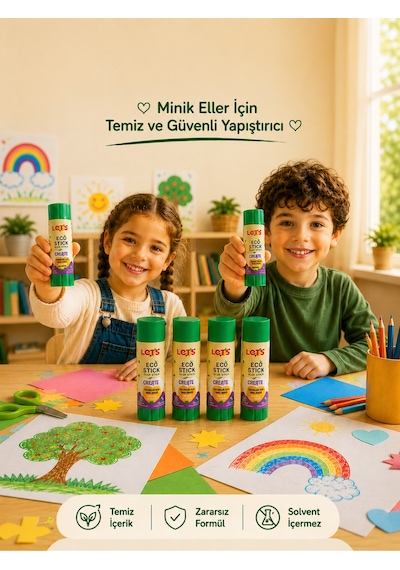 Eco Stick Yapıştırıcı 4 Lü Güvenli İçerik