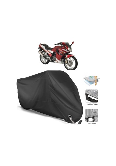 Kanuni Racer 200 Motosiklet Branda (Bağlantı, Kilit Uyumlu)-Siyah (457269596)