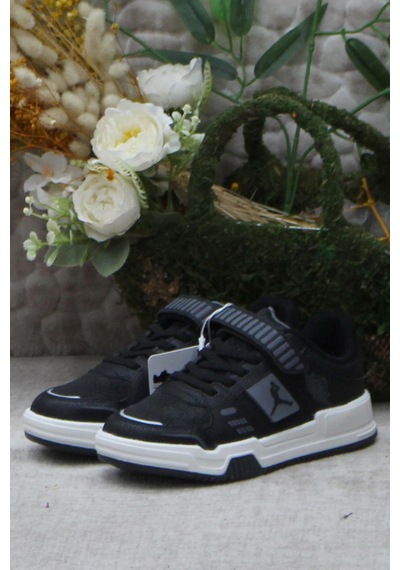 Fort Cool King Kısa Siyah Rahat Sneaker Çocuk Ayakkabı 001