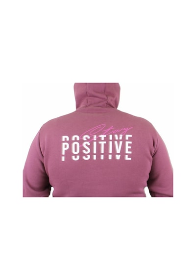 Moc Grande Mocgrande Erkek Büyük Beden Kapuşonlu Sweat Positive 23211 Eflatun
