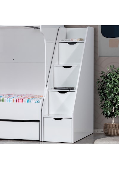 Ranza, Kardem Yavrulu Ranza - Beyaz + 2 Adet Comfort Yatak 90 X 190 CM