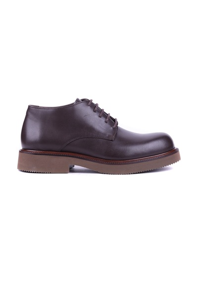 Shoetyle - Hakiki Deri Kahverengi Kısa Erkek Bot - 666-58-04-1457 Siyah