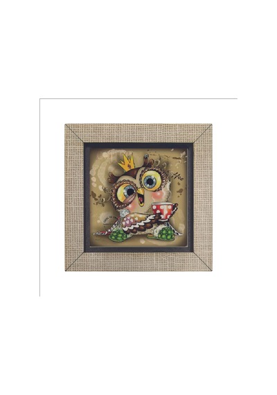 Baykuş Baskılı Mdf Magnet 7x7 62