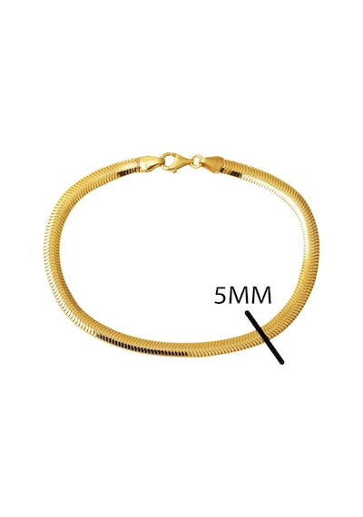 Balıksırtı İtalyan 14 Ayar Altın Bileklik 5 Mm. Enli 14blk5mm
