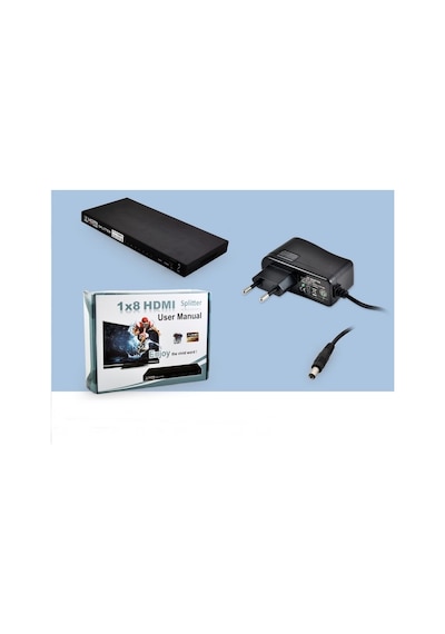 8 Port Hdmi Splitter Hdmi Çoğaltıcı Çoklayıcı Dağıtıcı 8'li